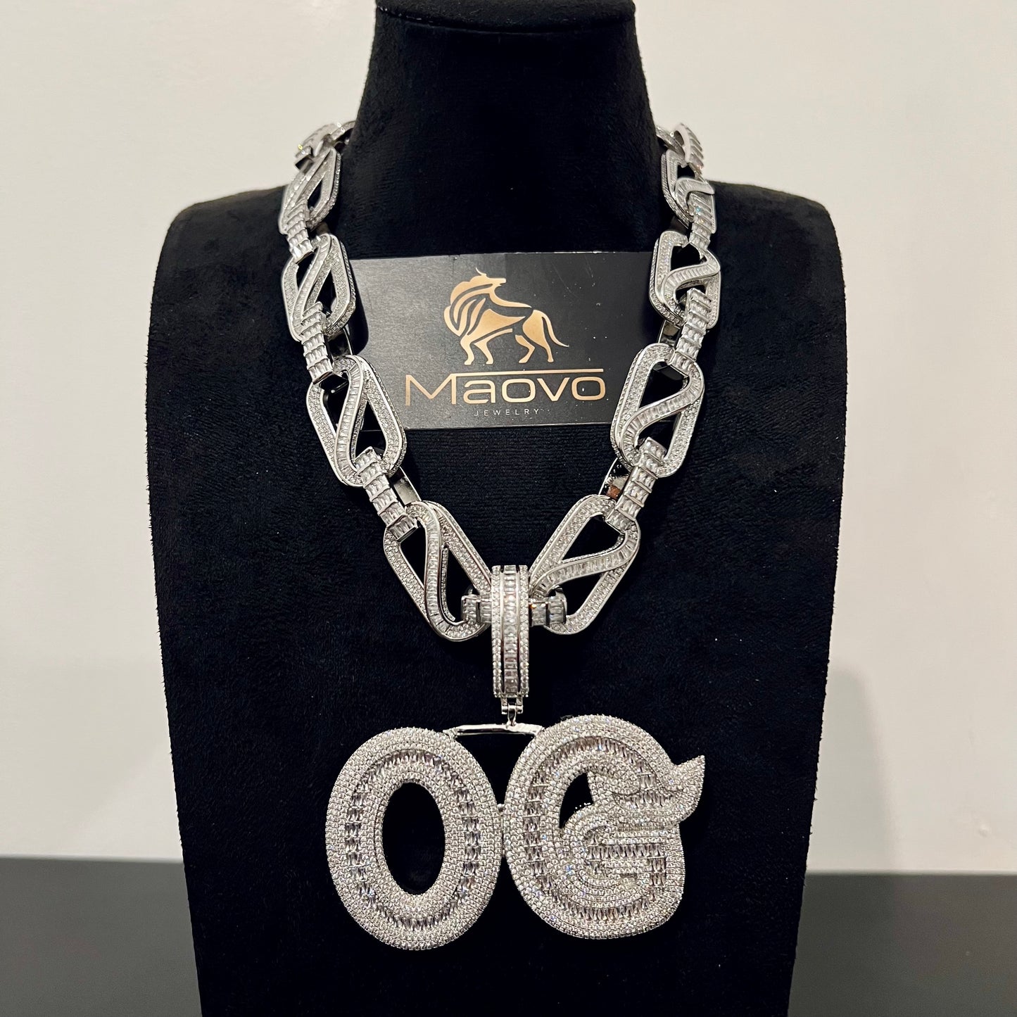 Monster Iced Out Miami Cuban Chain OG Pendant