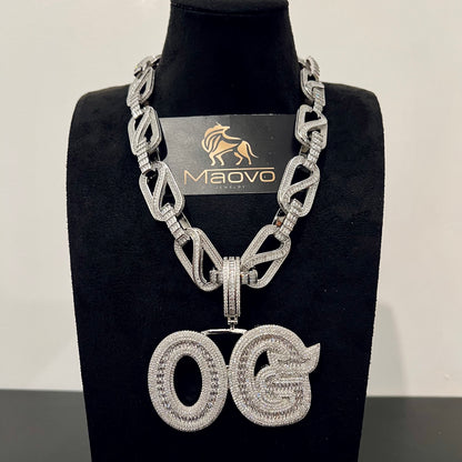 Monster Iced Out Miami Cuban Chain OG Pendant