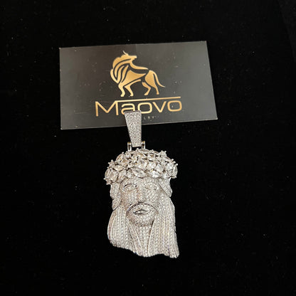 Jesus Piece Baguette Link Chain Necklace