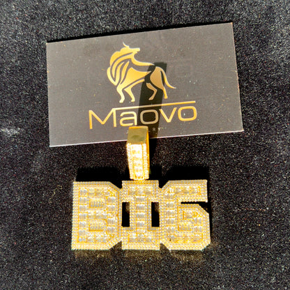 Unisex Custom Hip-Hop Iced Out Chain – Diamond Pave AAA CZ  Necklace (Gold, 20 Inches