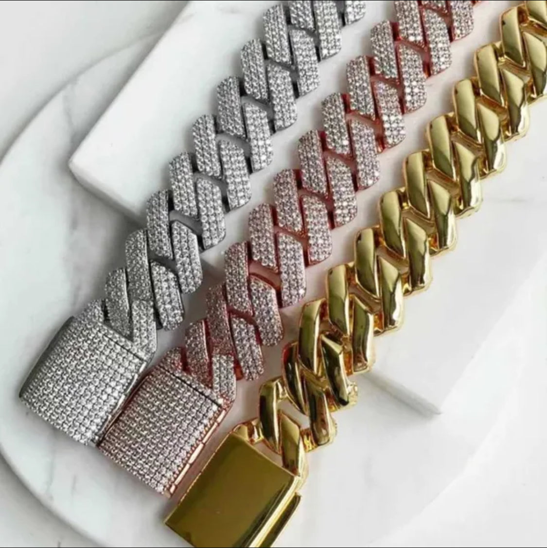 luxury gold Cuban Chains